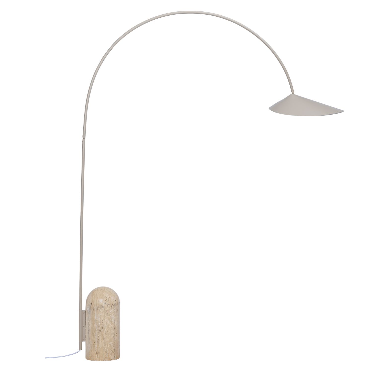 Ferm Living - Arum Bogen-Stehleuchte cashmere