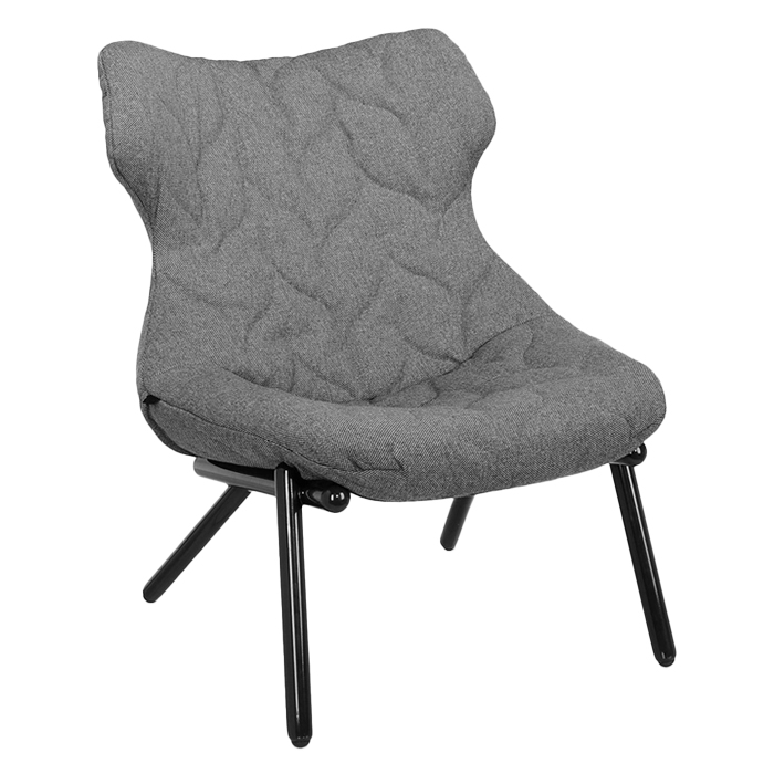 kartell foliage schwarz trevira grau KAR06086NC 102468