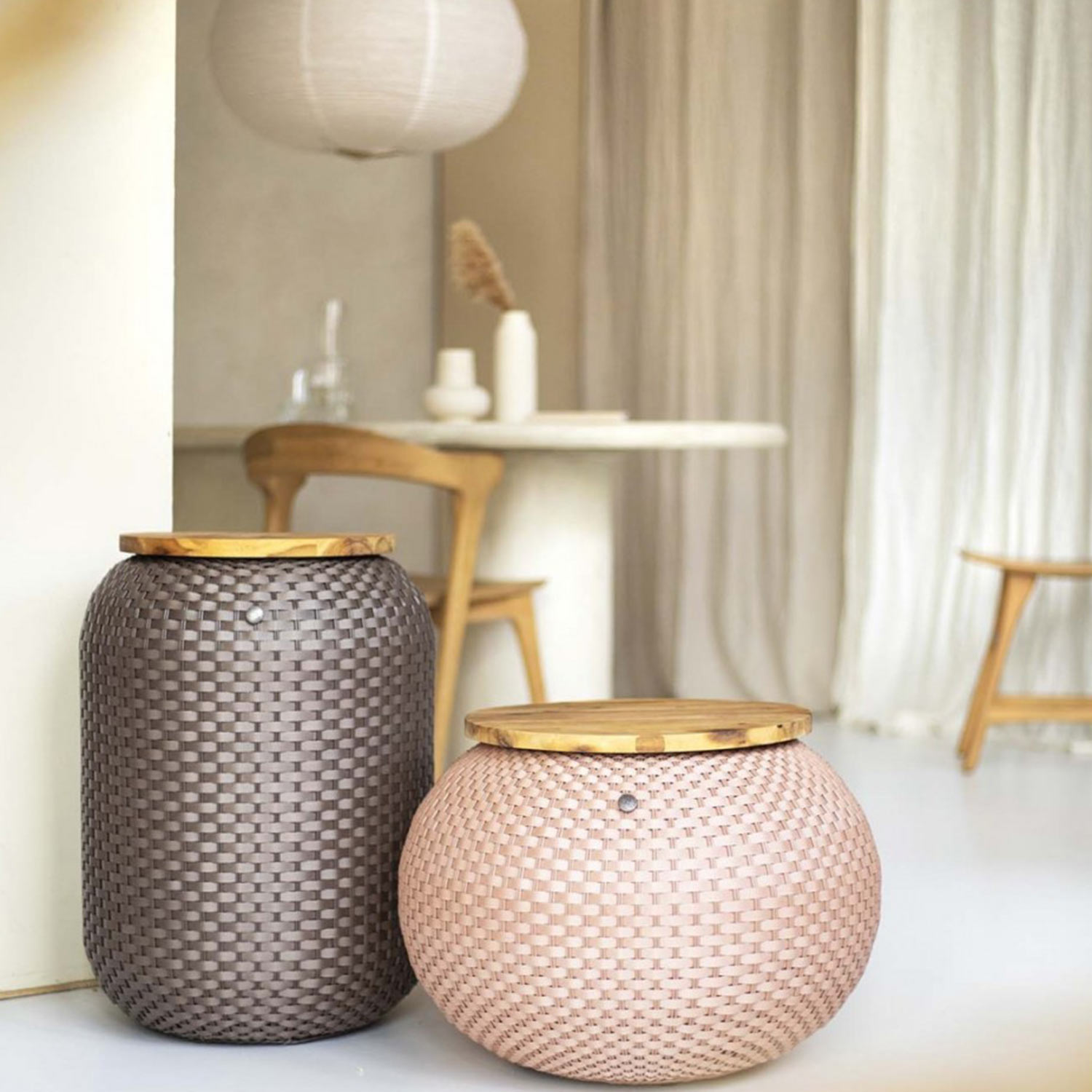 handed by halo beistelltisch copper blush wohnzimmer taupe 94009