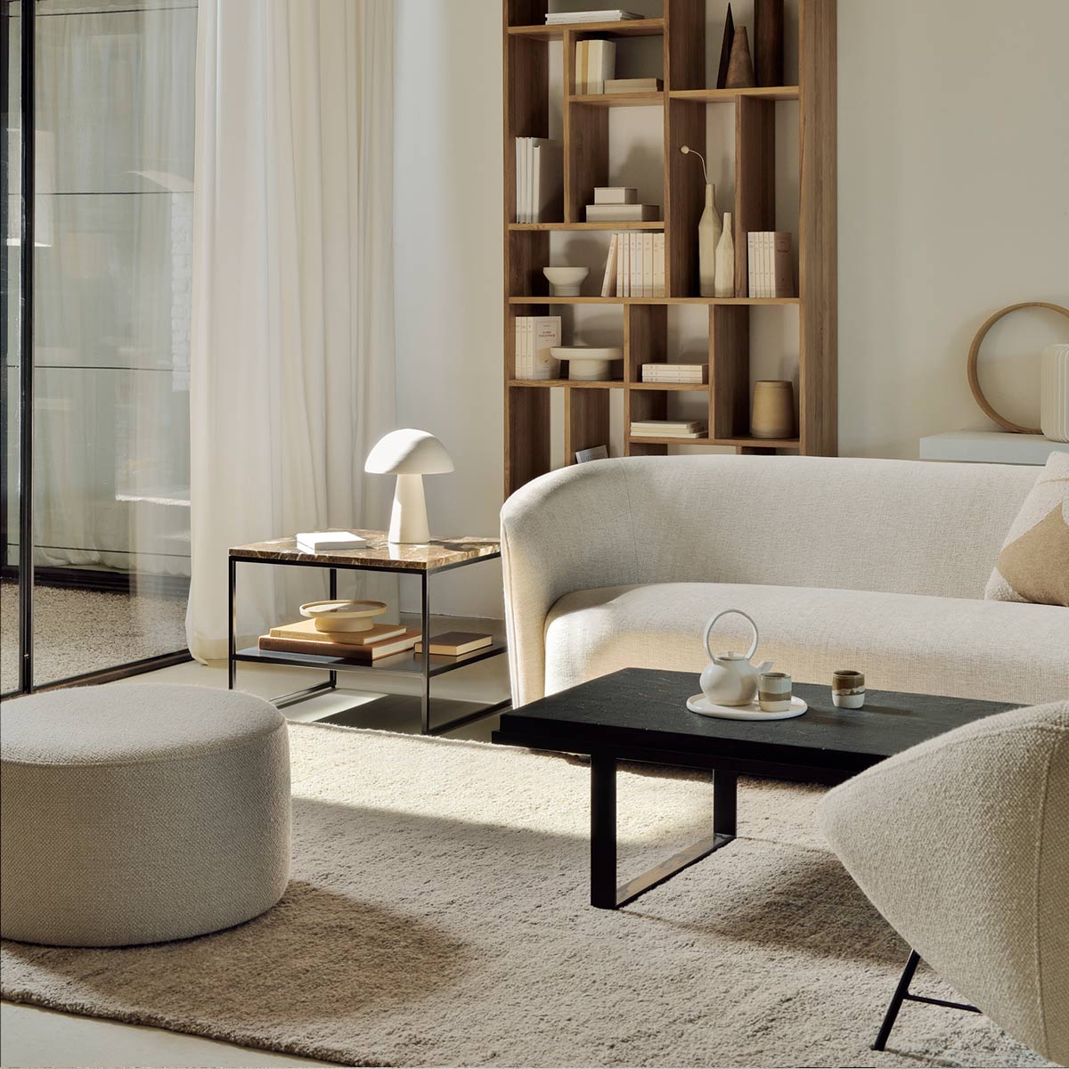 dunes ethnicraft teppich wolle lifestyle abendlicht hell 86474