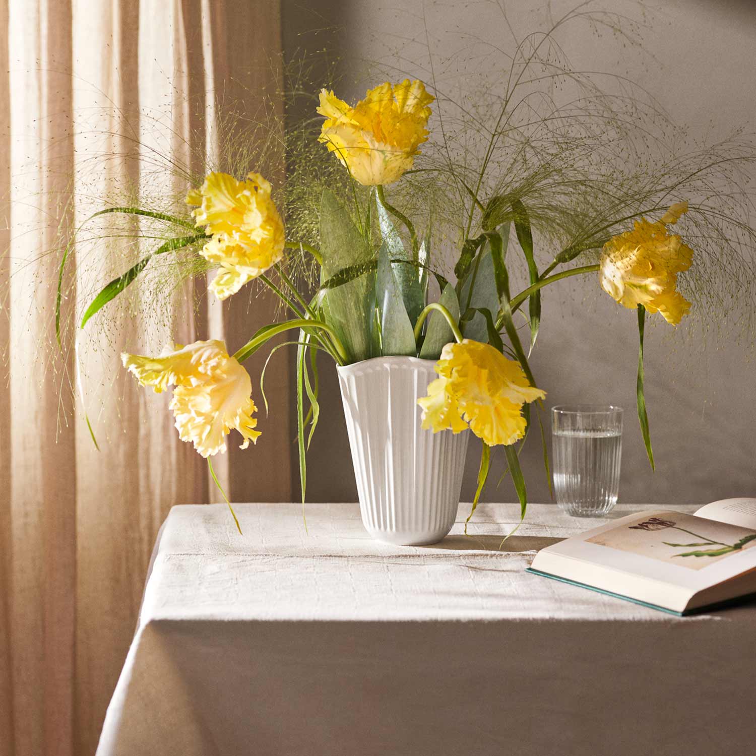 Kähler - Hammershoi Unfold Vase H20,5 cm weiß