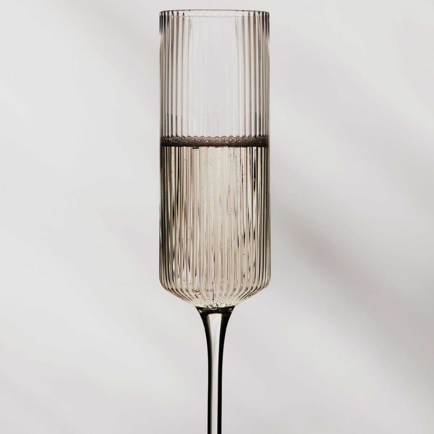 Ferm Living - Ripple Champagnerflöten 2er-Set glasklar