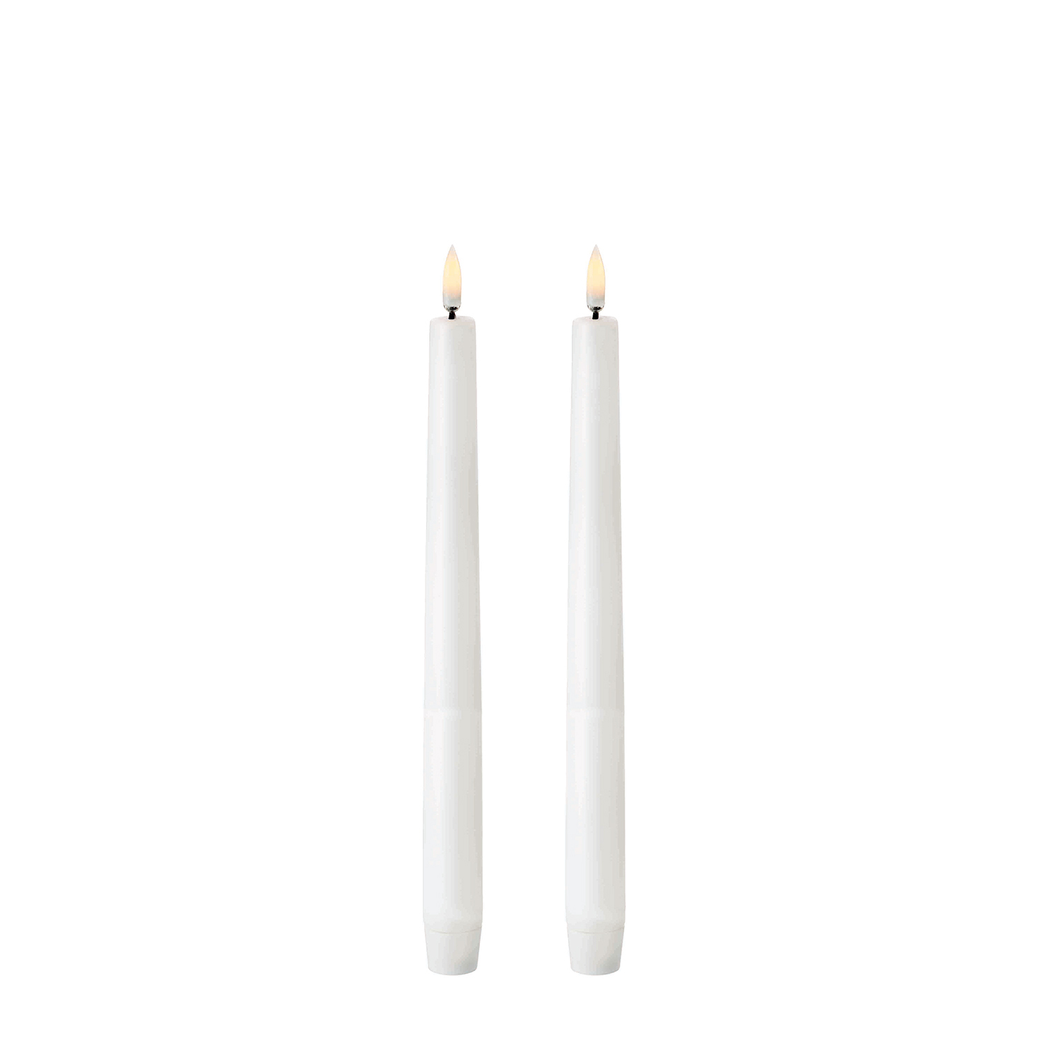 piffany taper led candle 25cm weiss 77112