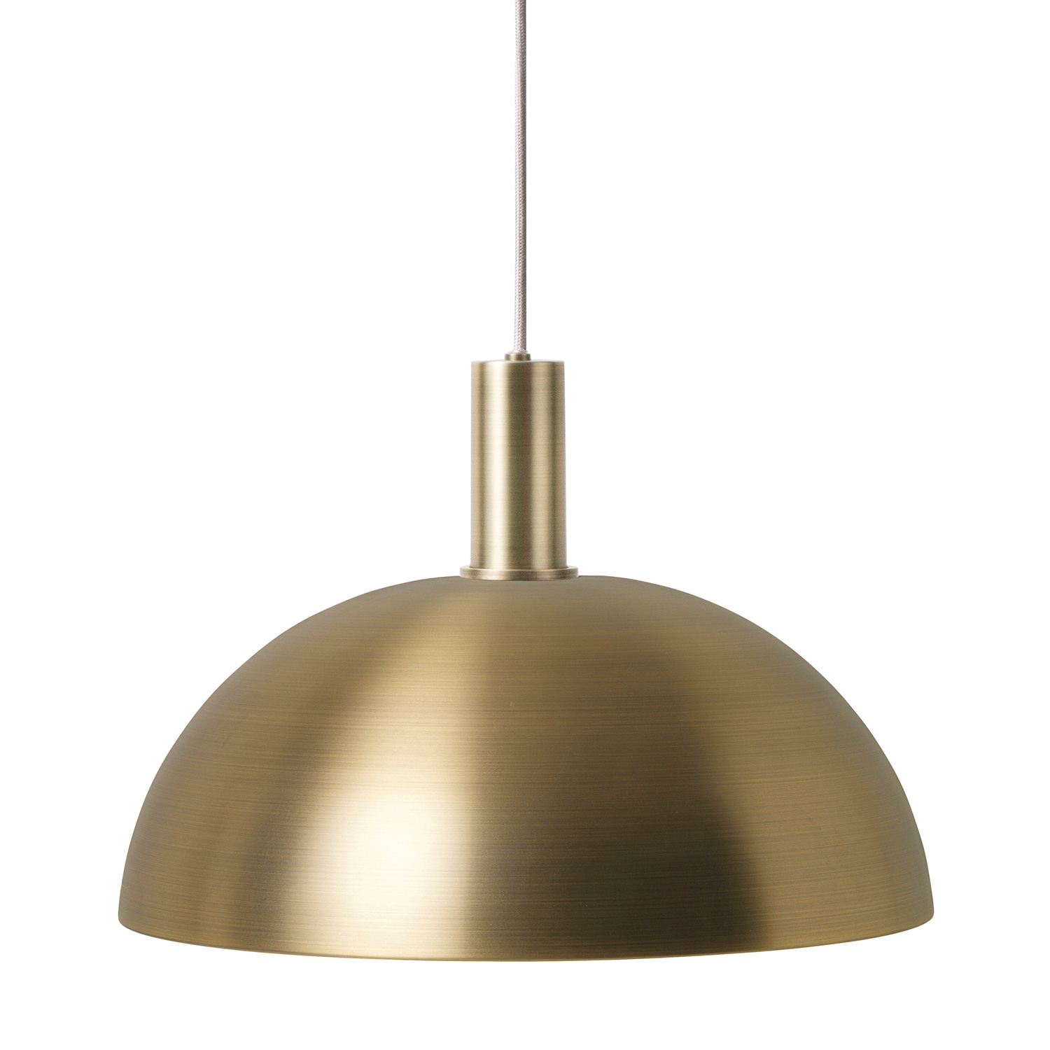 ferm living dome messing mit socket low 61667