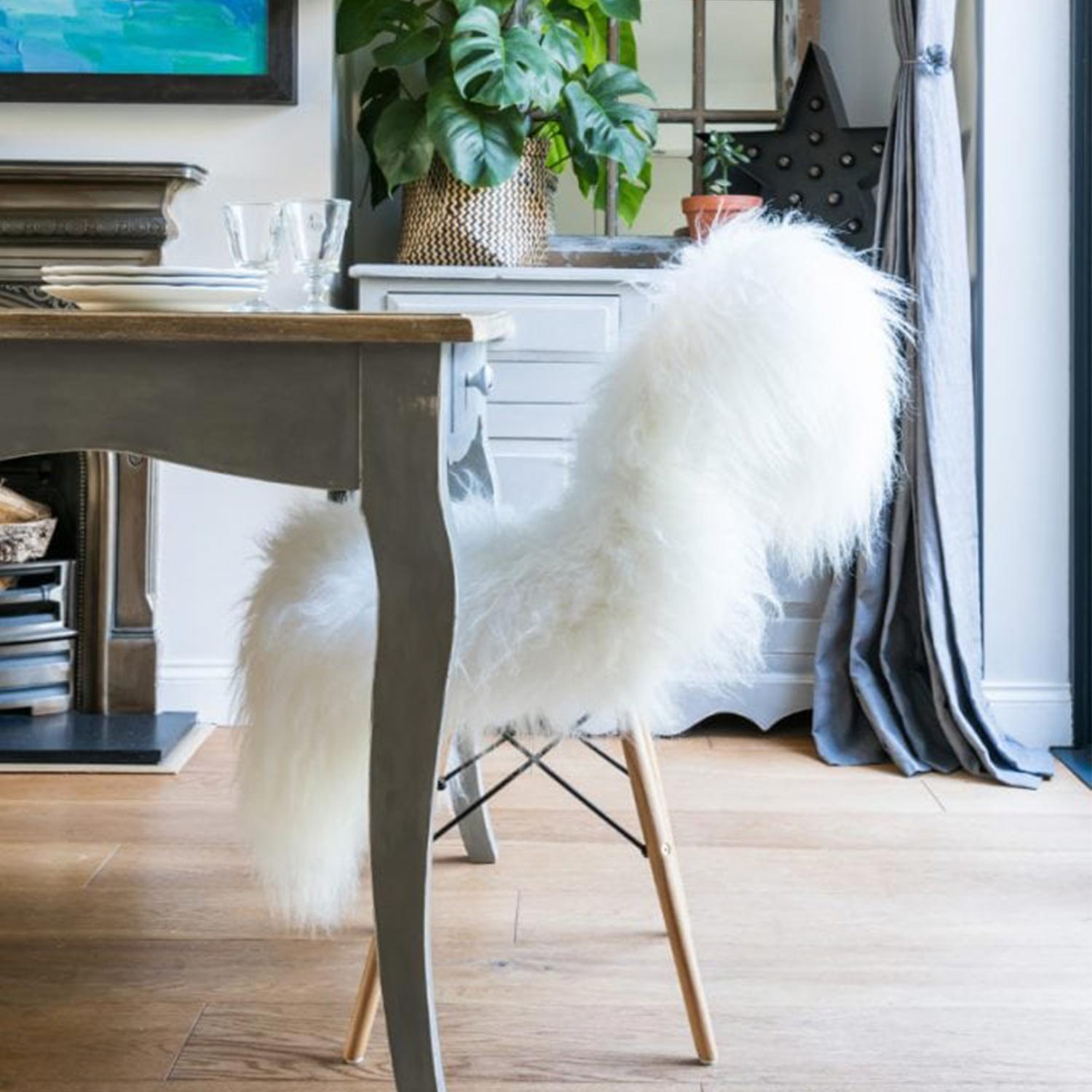 cuero island wild lammfell weiss stuhl ueberwurf 76294