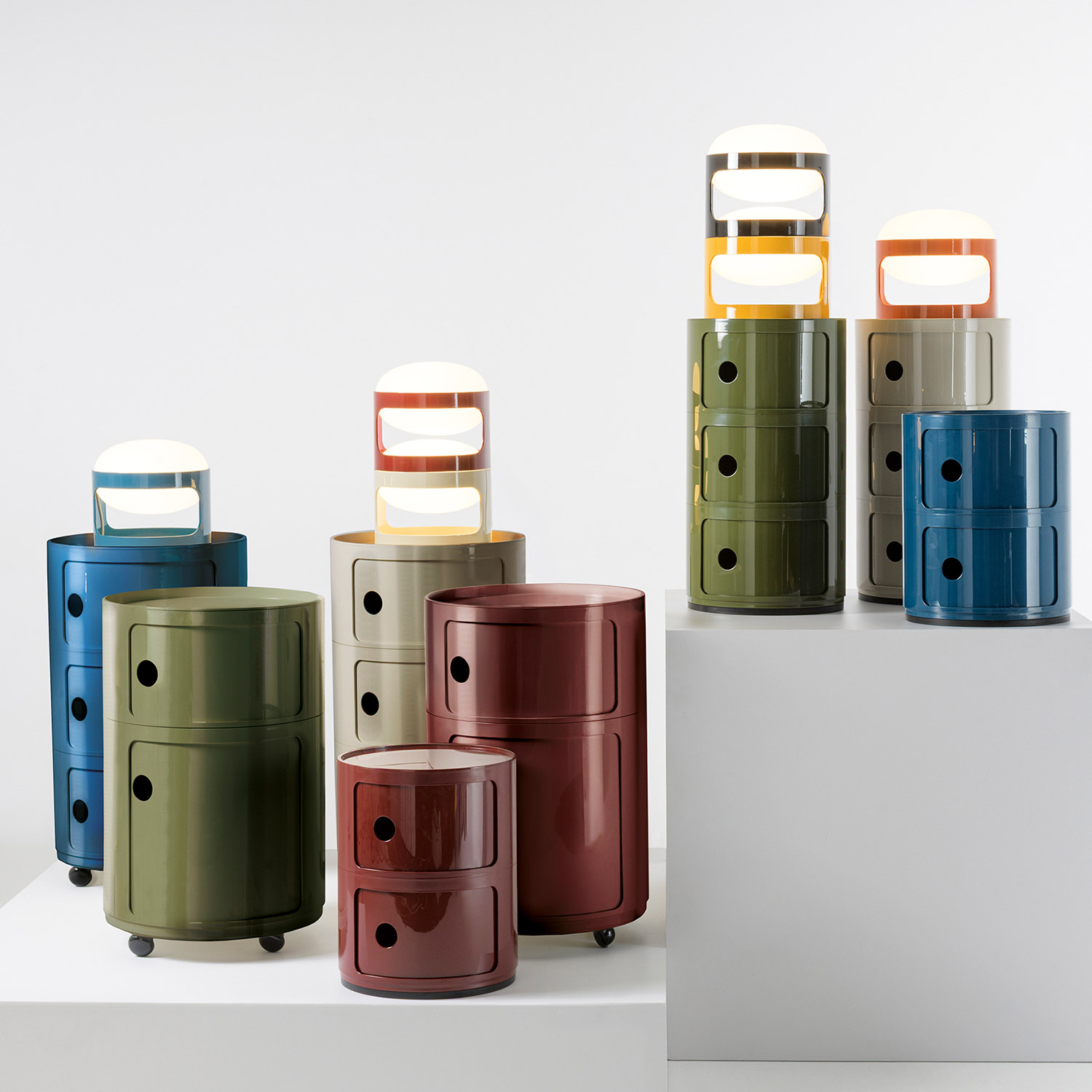Kartell - KD28 Tischleuchte petrol