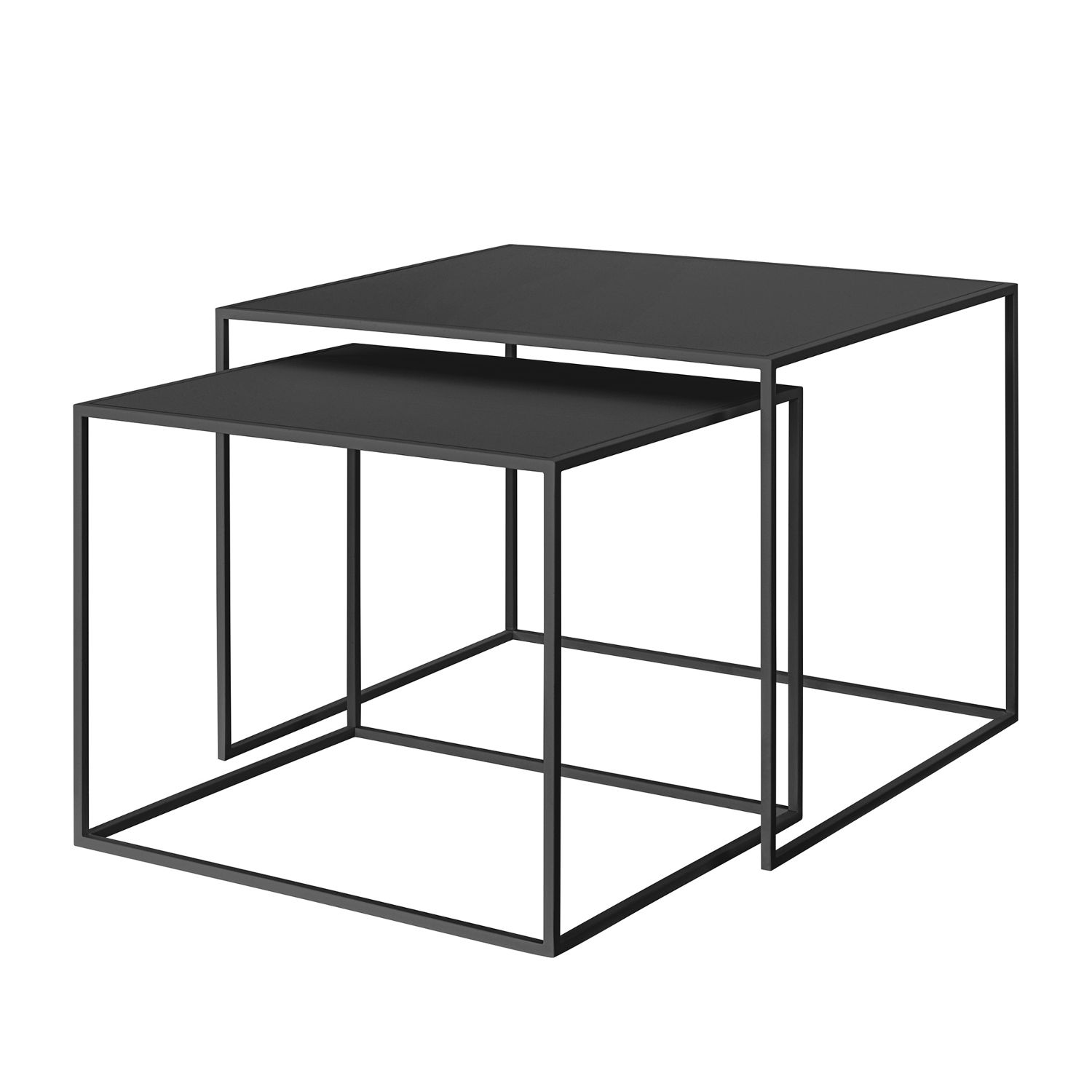 blomus - FERA Beistelltisch Größe L 2er Set schwarz