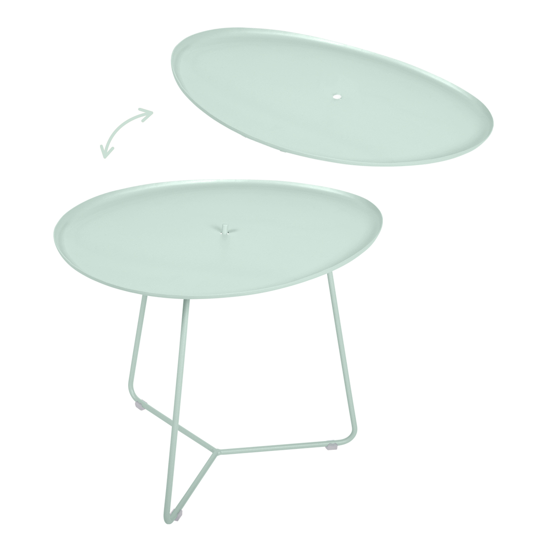 fermob cocette niedriger tisch gletscherminze A7 2 64201