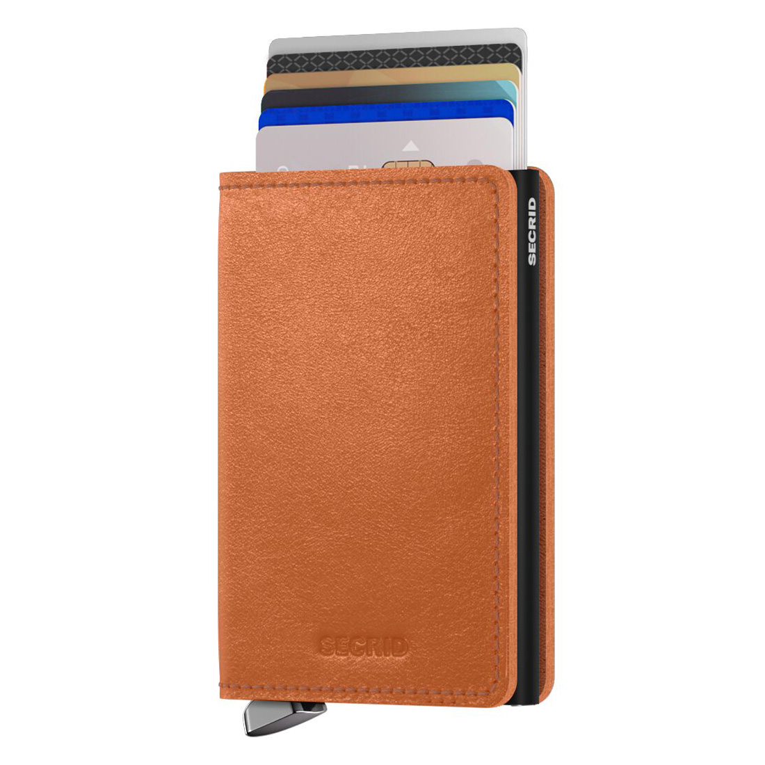 secrid slimwallet Basco cognac mit karten 104800