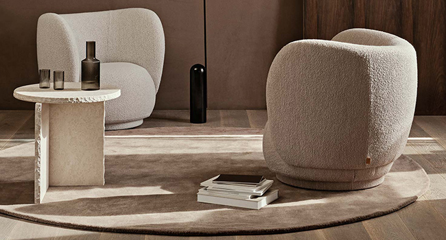 Ferm Living Teppich Stile Tuftingteppich im Zimmer