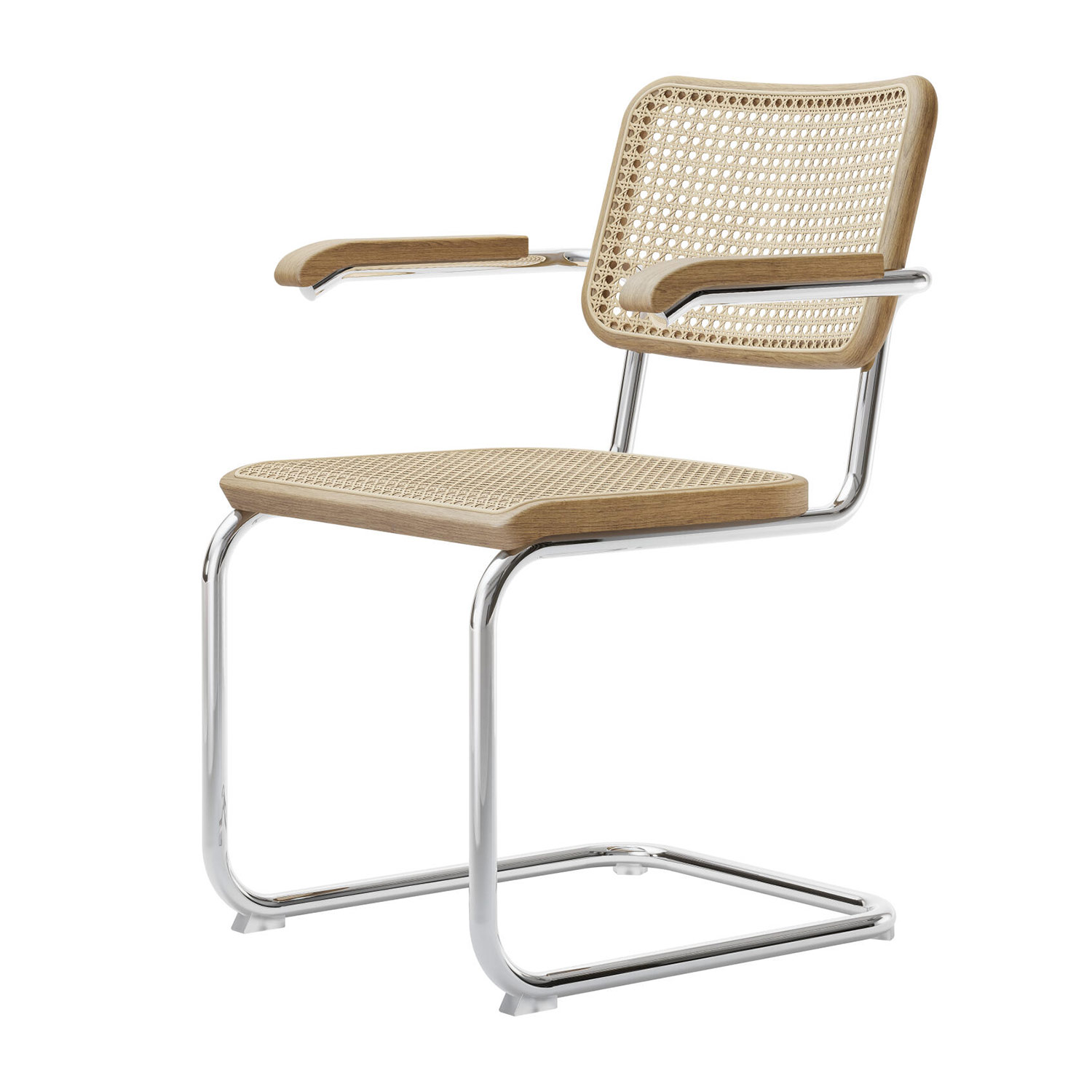 Thonet - S64V Stuhl chrom / Eiche natur