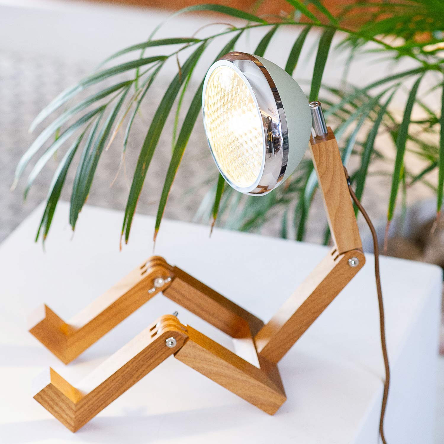 mrwattson tischleuchte led esche 82630