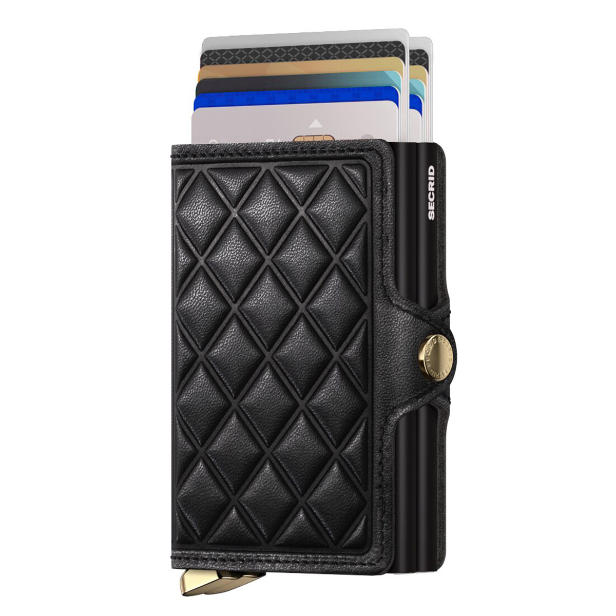 secrid twinwallet Emboss Diamond schwarz mit karten 105126