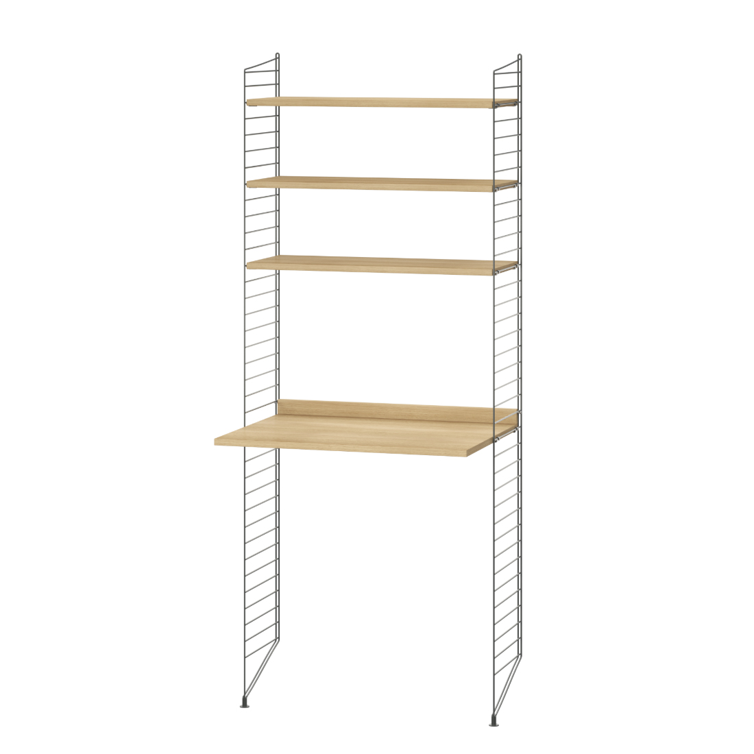 string - Regal Konfiguration W1 eiche / dunkelgrau