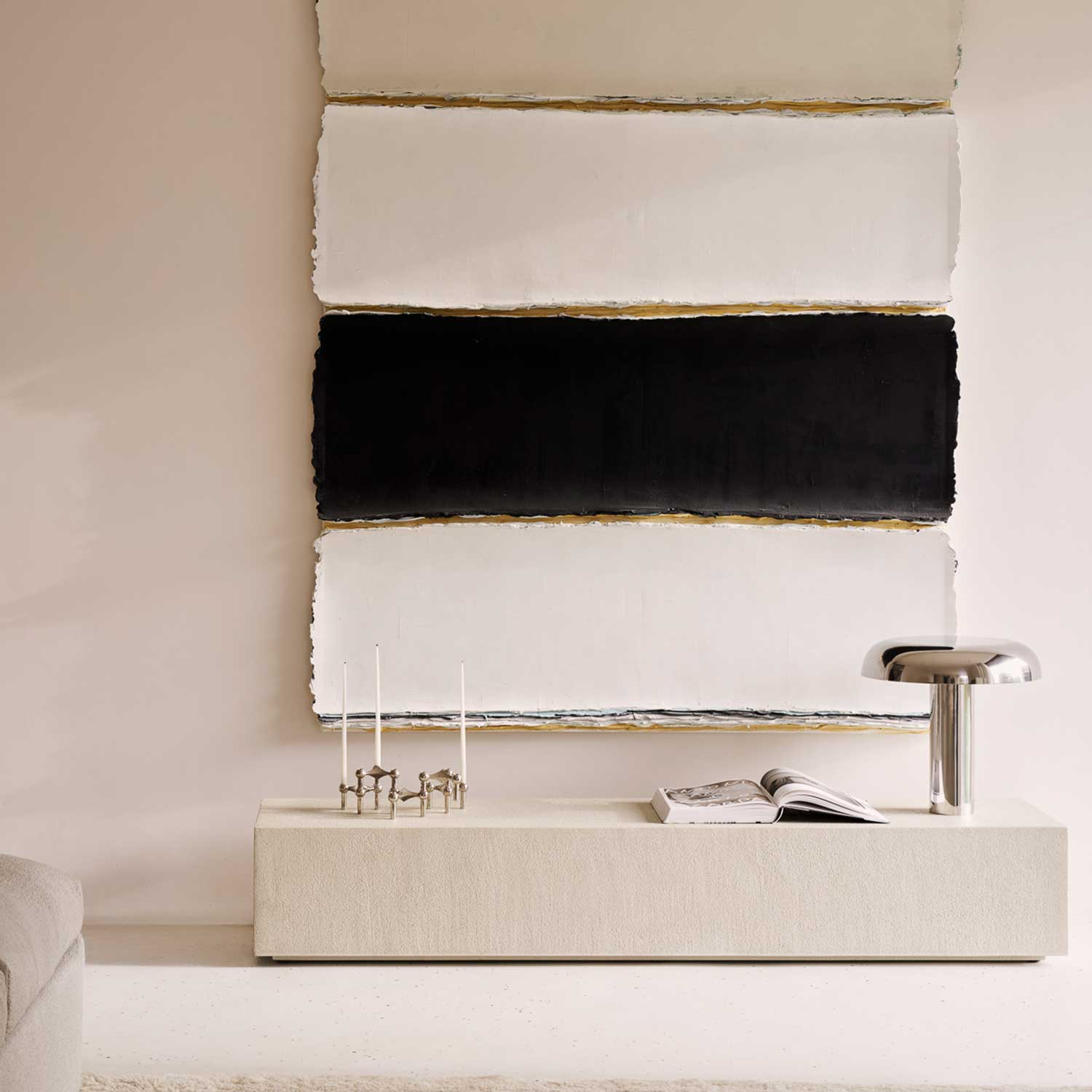 Ethnicraft - Elements Bodenregal off white