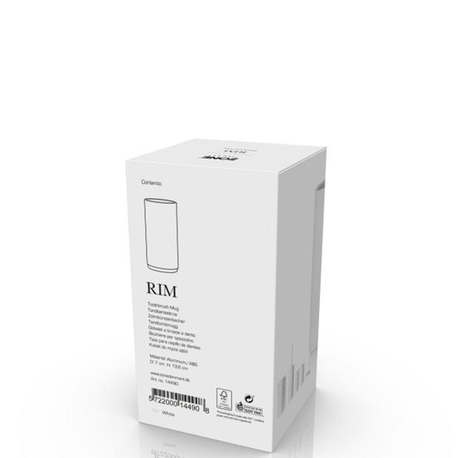 Zone Denmark Rim Zahnbuerstenbecher Karton hinten 104958