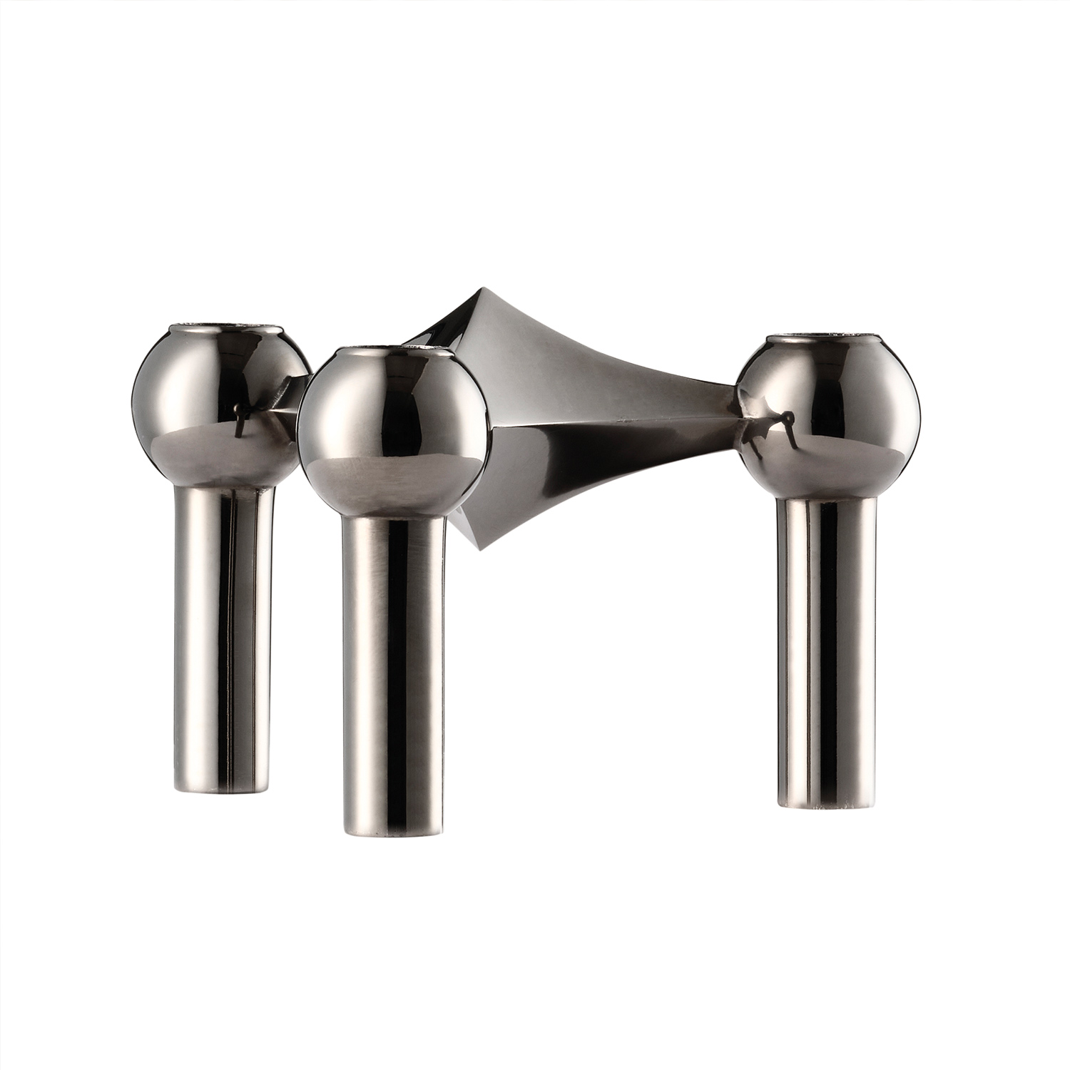 stoff nagel kerzenhalter schwarz chrom freisteller 86421