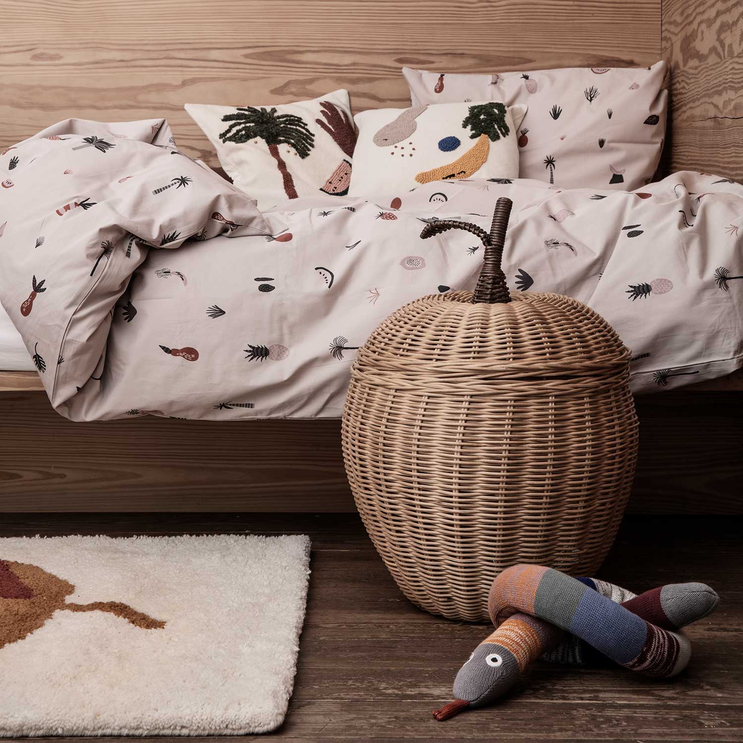 ferm living braided storage apple kinderzimmer 58698