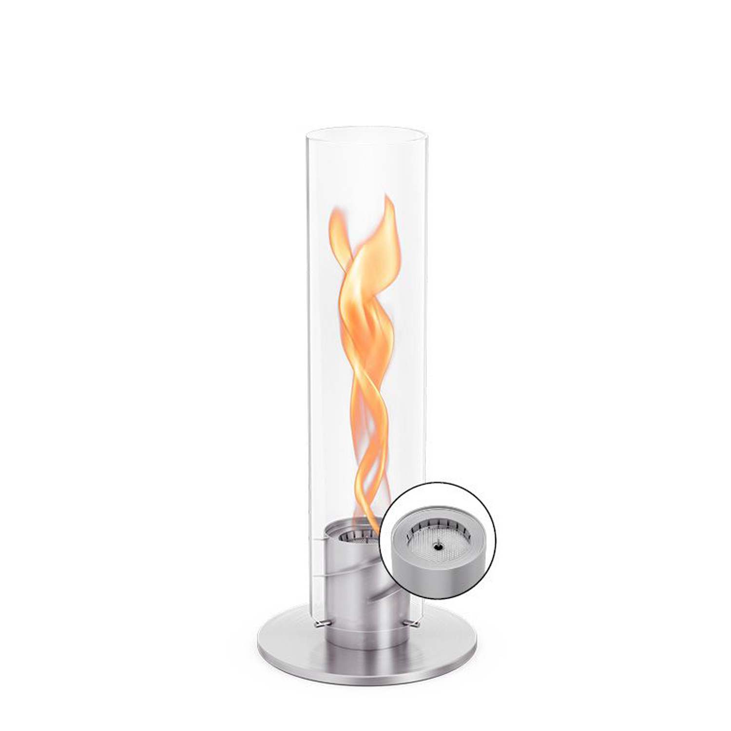 Höfats - SPIN 1200 Tischfeuer silber