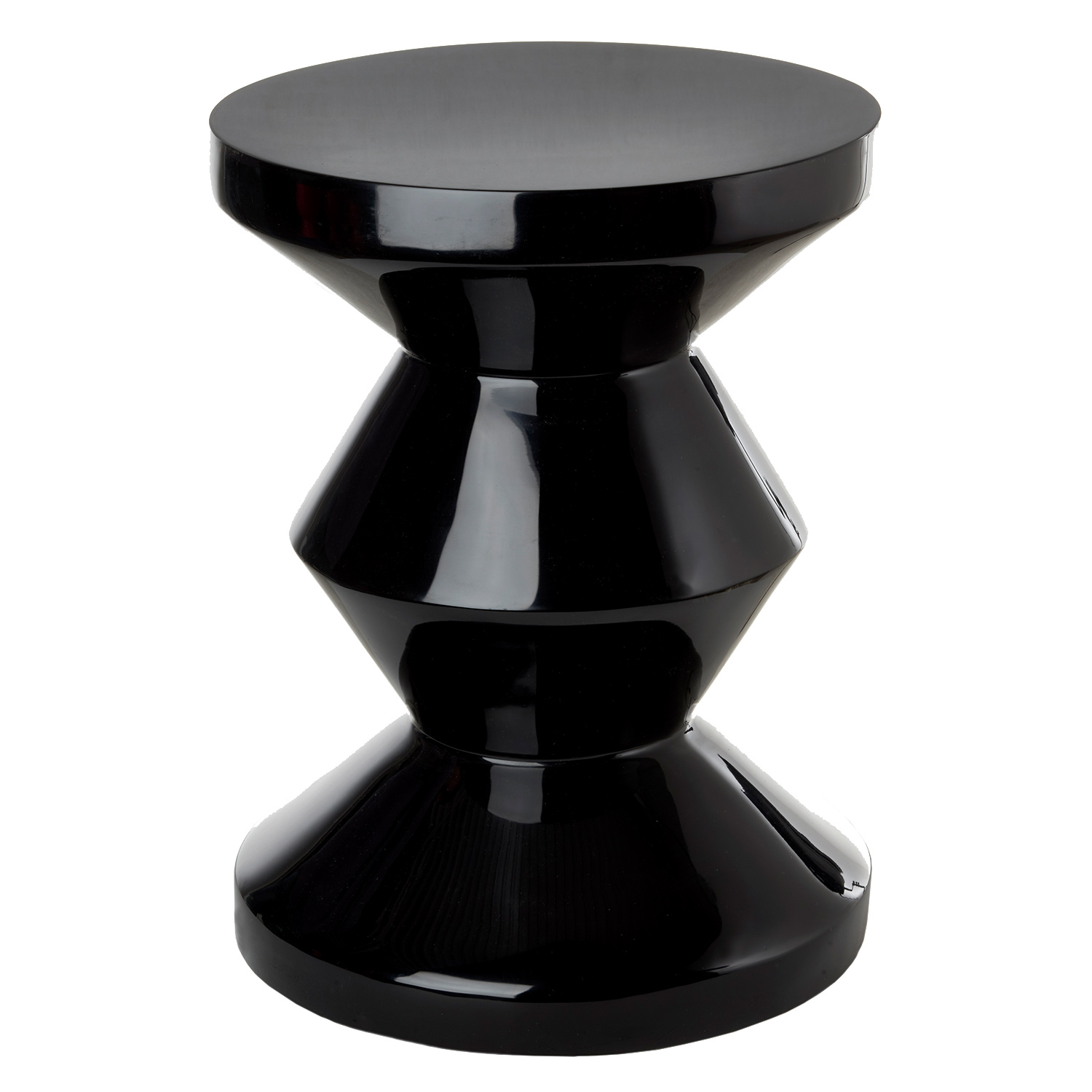 pols potten zig zag hocker schwarz 95127