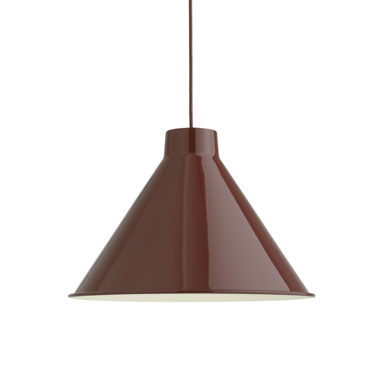 muuto top pendant leuchte 38 dunkelrot 84711
