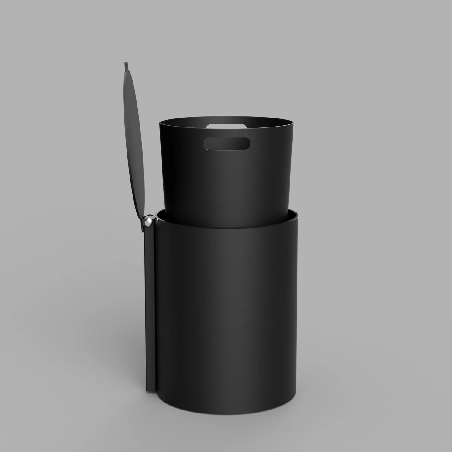 nichba toiletteneimer schwarz amb4 94201