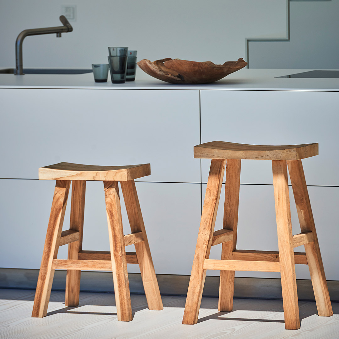 jan kurtz curve barhocker teak 72851