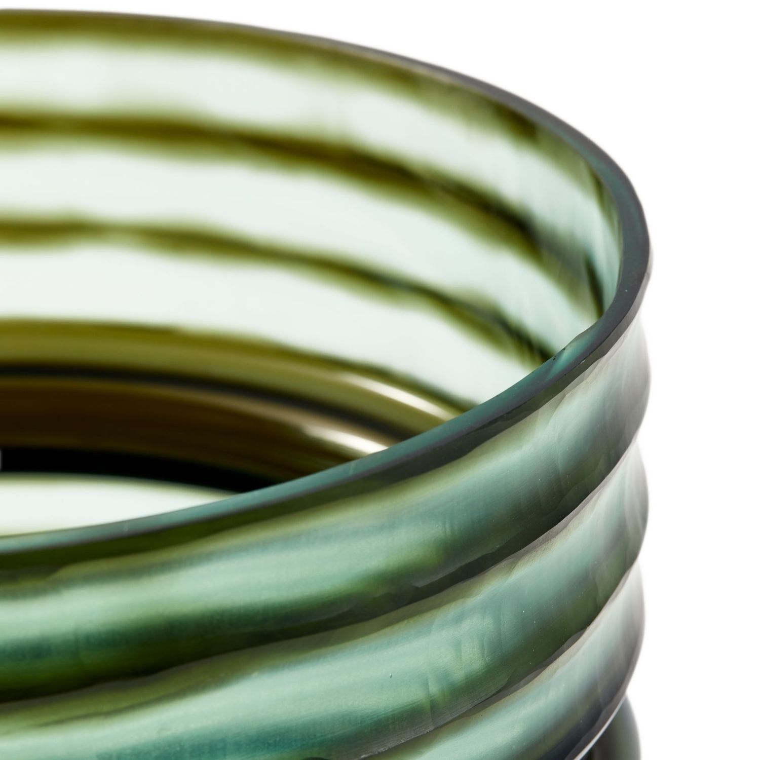 Pols Potten - Glass Layer Vase M dunkelgrün