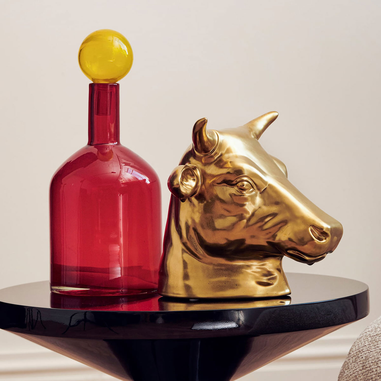 pols pottem bubbles and bottles karaffe bunt l rot 95207