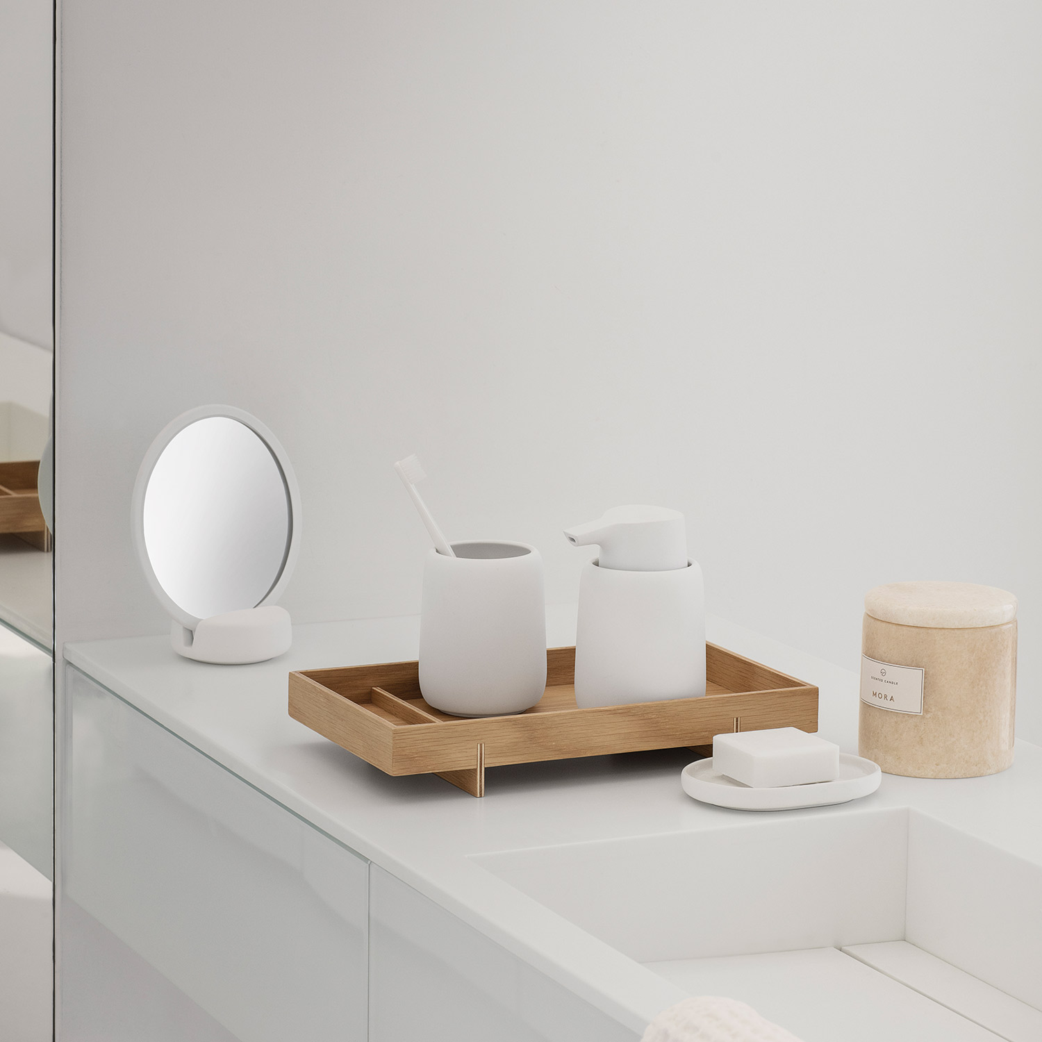 blomus sono seifenschale weiss amiente 81984