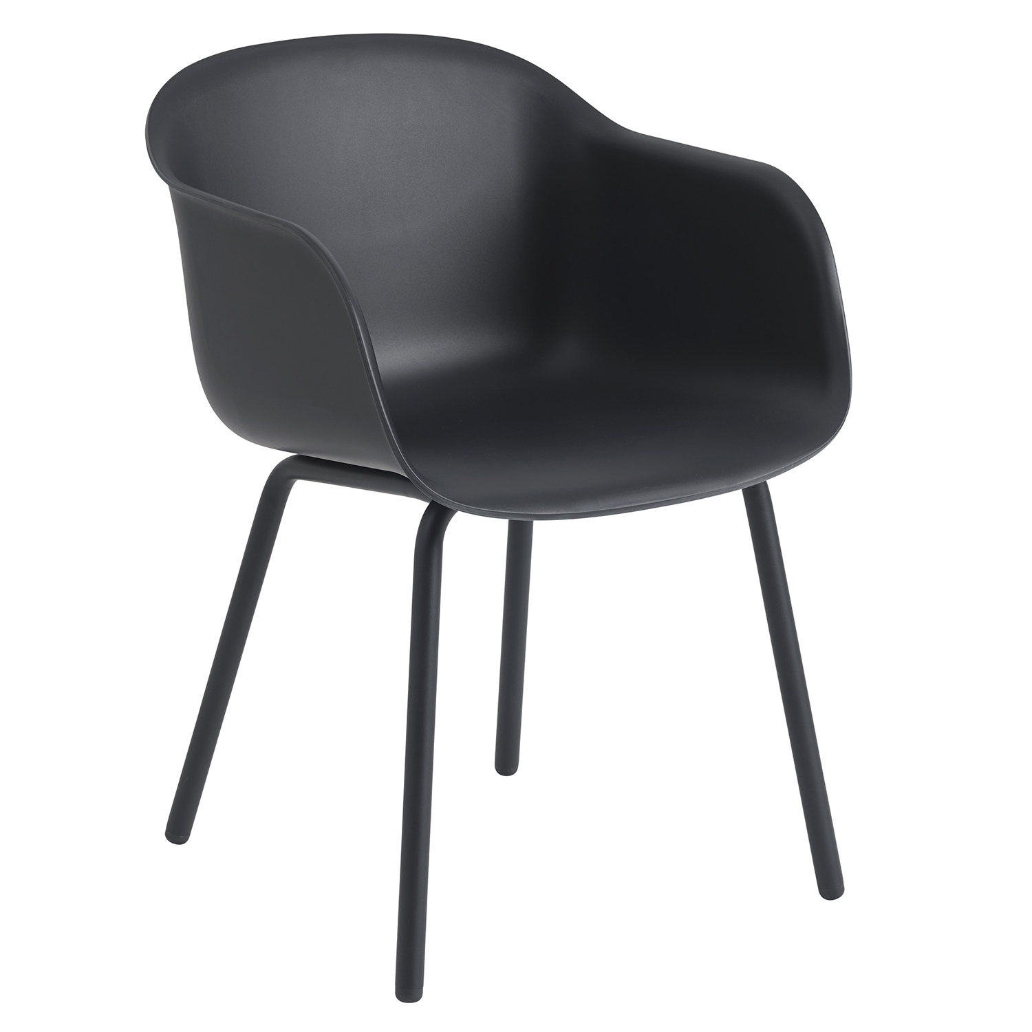 muuto Fiber outdoor armchair anthracite black 98437