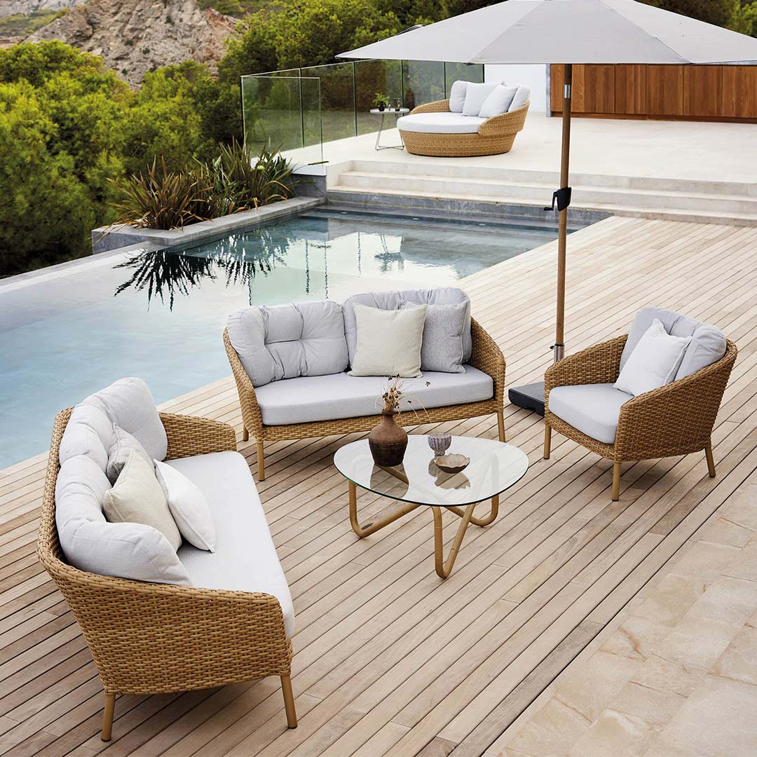 cane line ocean 2 sitzer sofa terrasse ambiente 89362