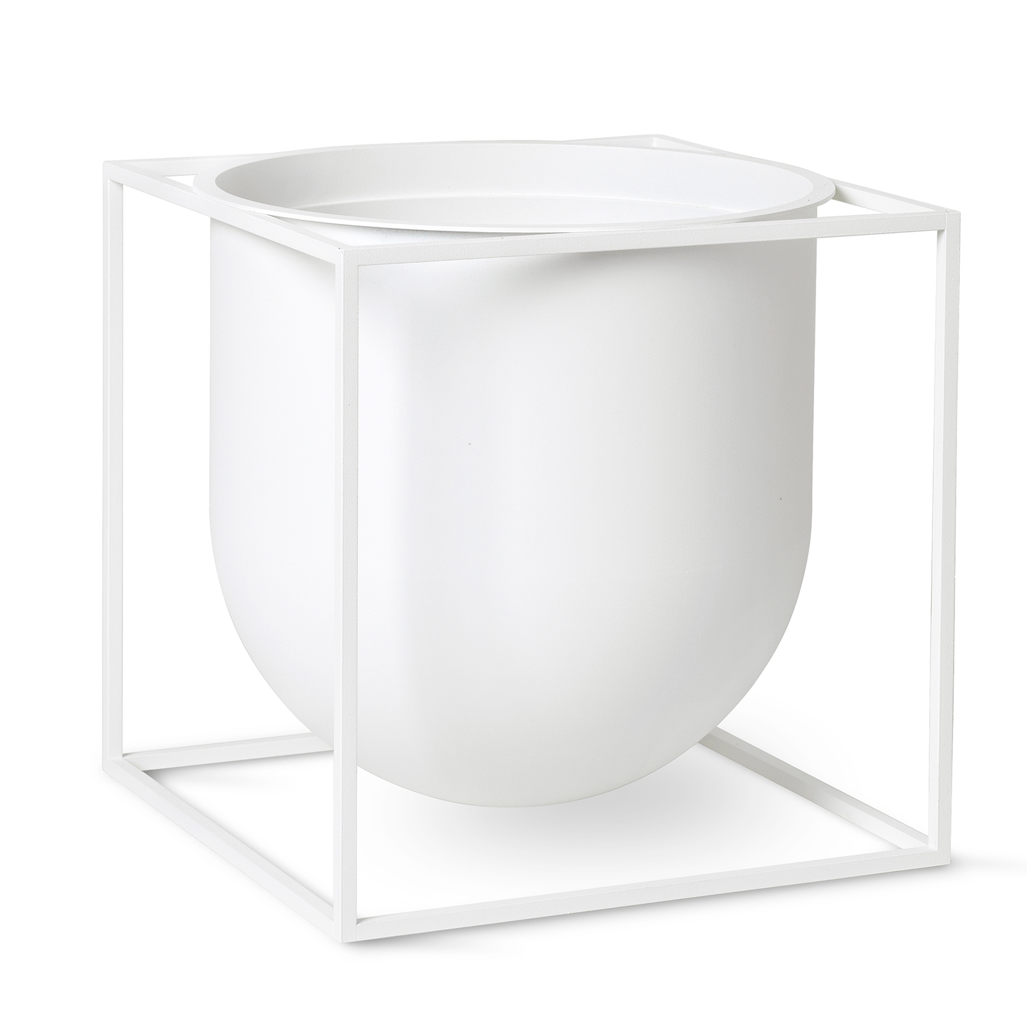 byLassen Kubus Flowerpot 23 White
