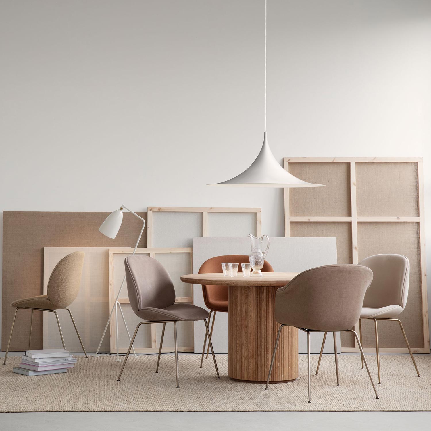 gubi semi pendelleuchte weiss haengeleuchte 61683