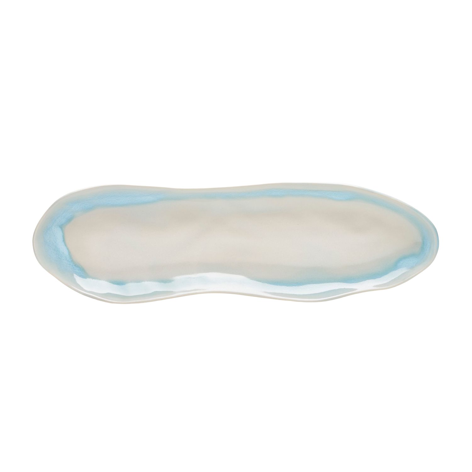 Töchter & Söhne - Leni Platte länglich hellblau 45 x 14 cm