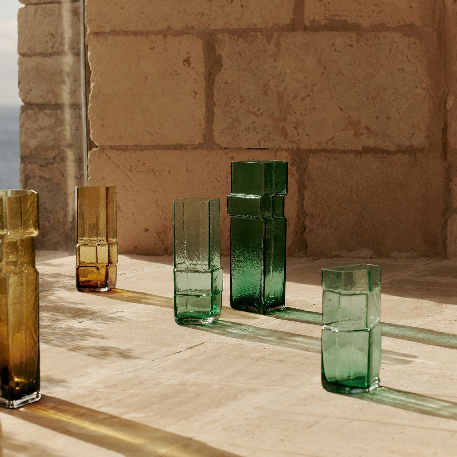 Ferm Living - Muro Vase S recycled green