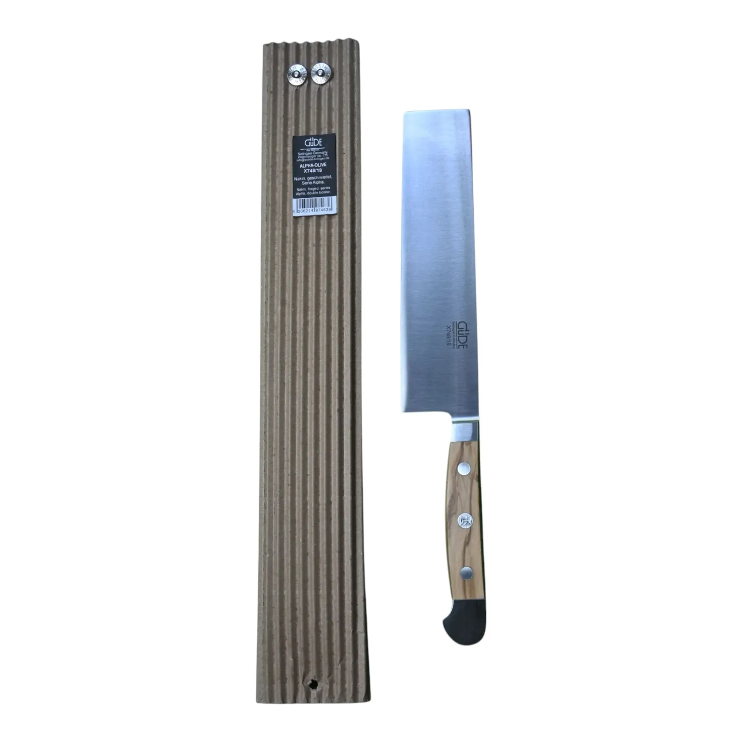 Güde - Nakiri Gemüsemesser 18 cm Serie Alpha-Olive