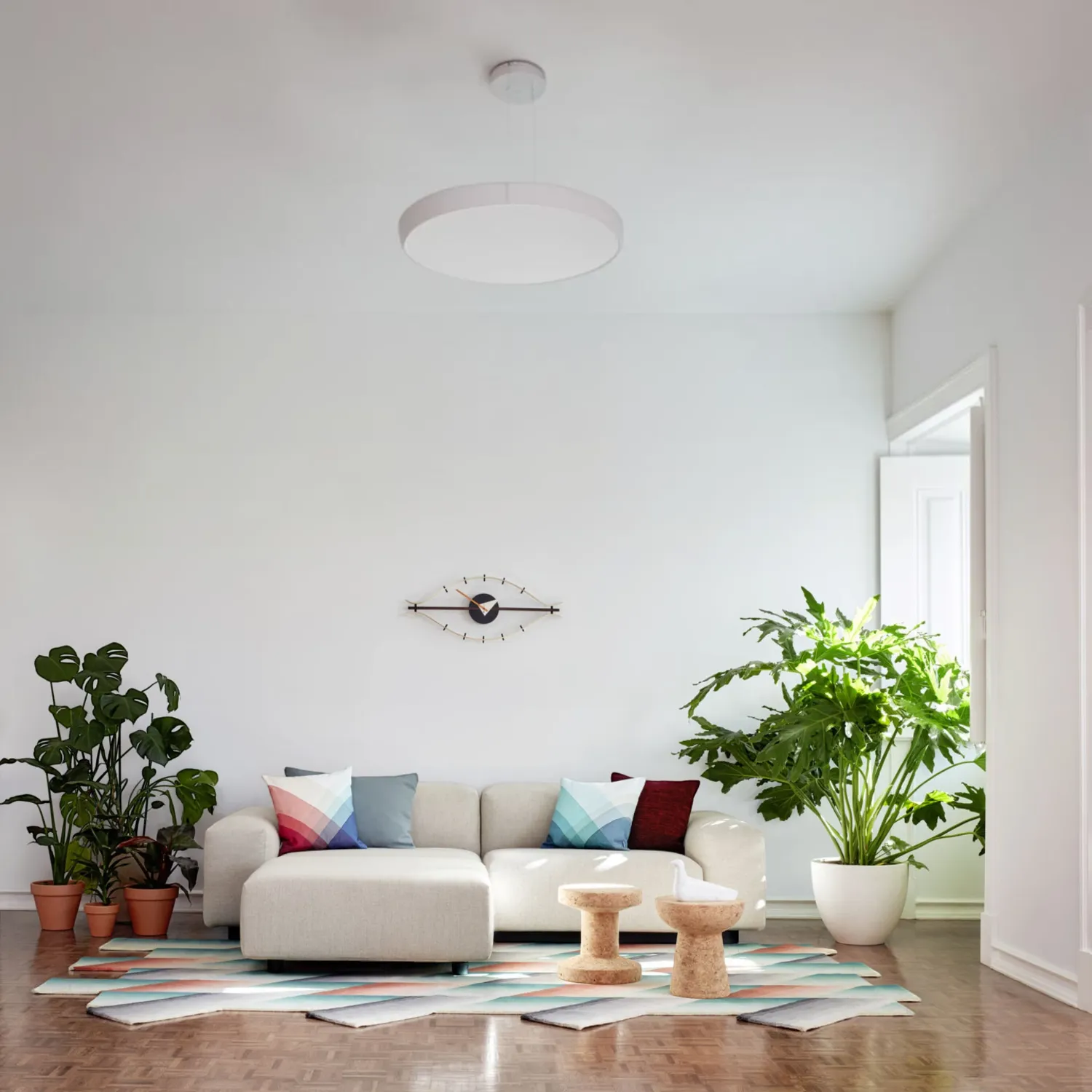 Vitra - Herringbone Kissen olive