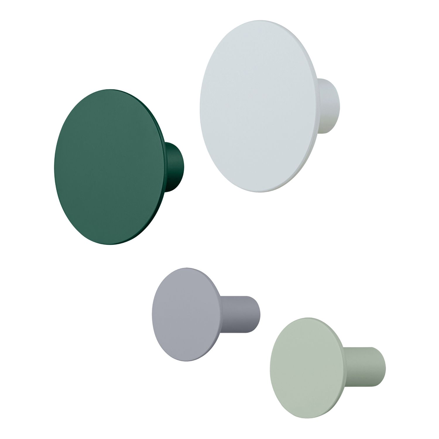 blomus - PONTO Wandhaken 4er Set n Micro Chip, Rain Forest