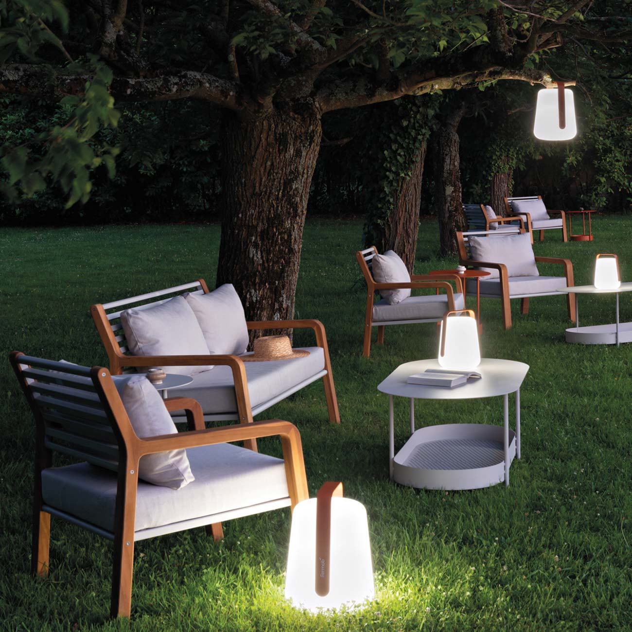 Fermob - Balad² Lampe H 38 cm Lehmgrau