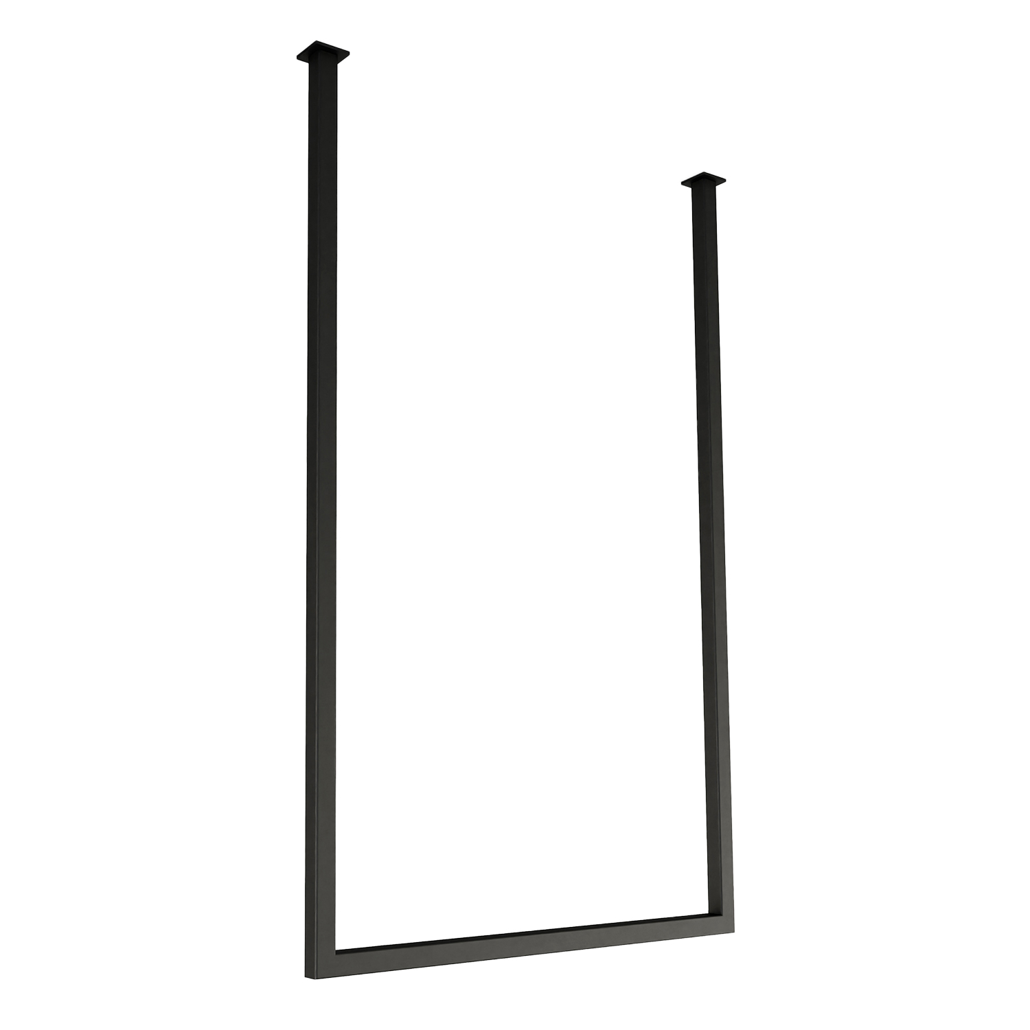 metallbude tensi handtuchhalter schwarz eckig 96923