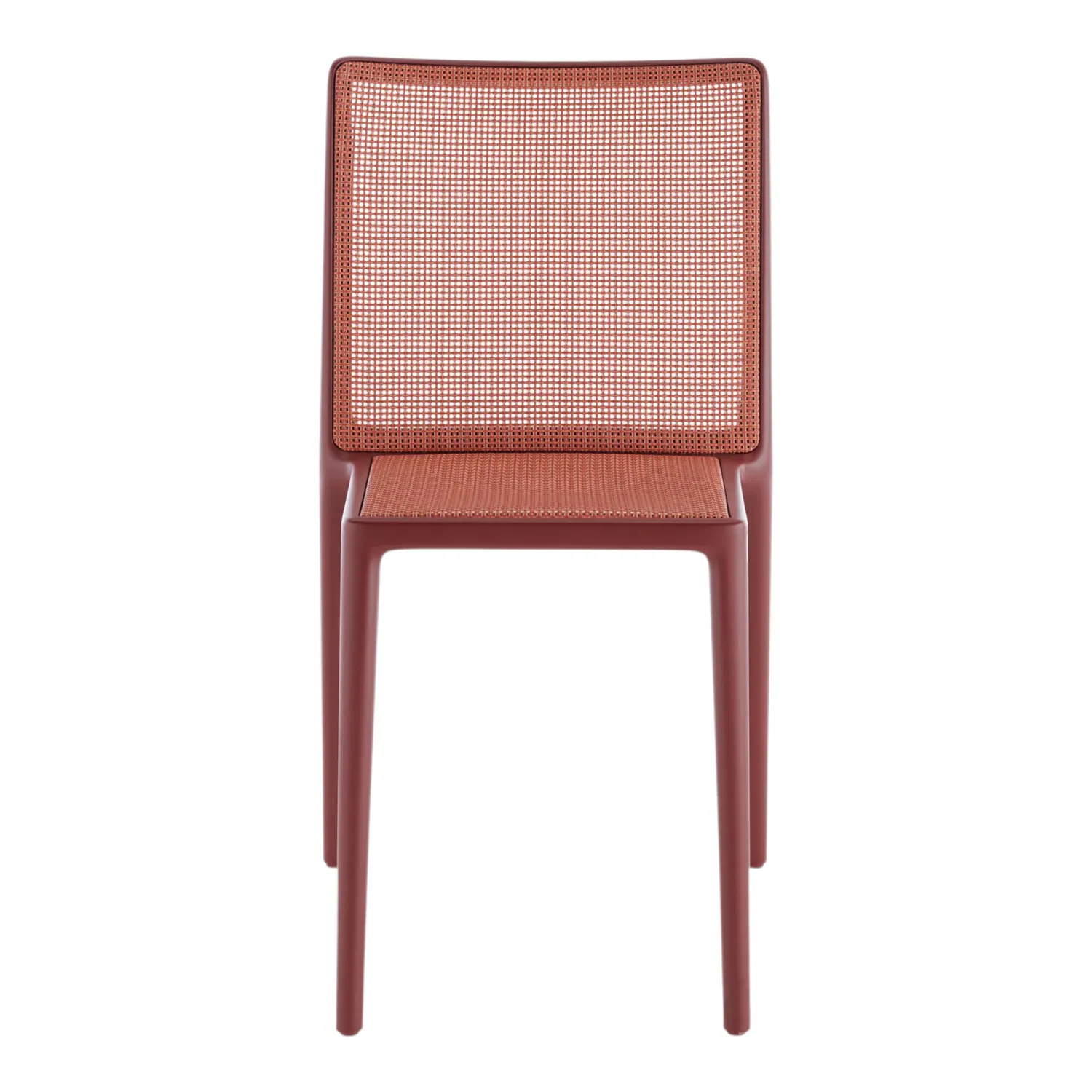 Kartell - Belvedere Tech Stuhl 2er-Set burgunderrot