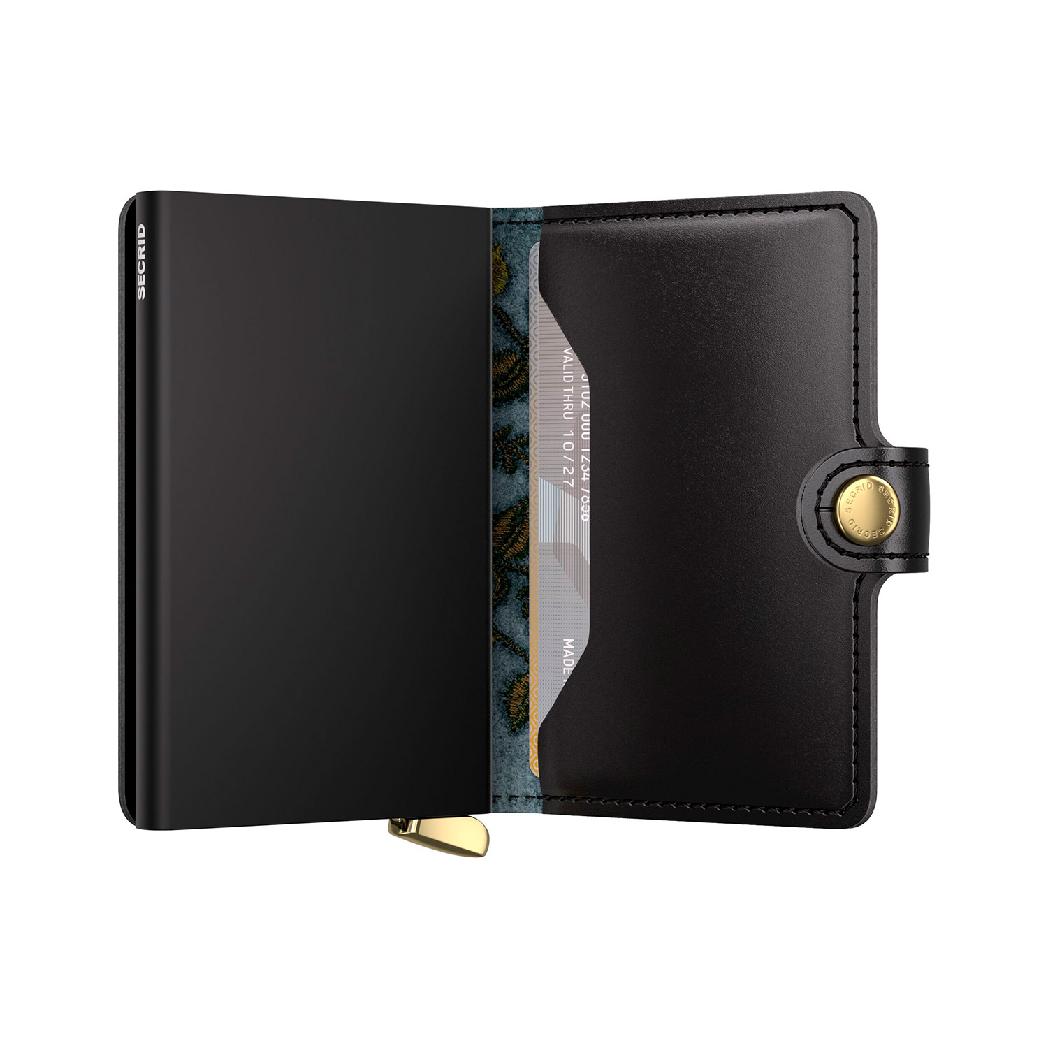 Secrid - Premium+ Miniwallet Stitch Floral schwarz