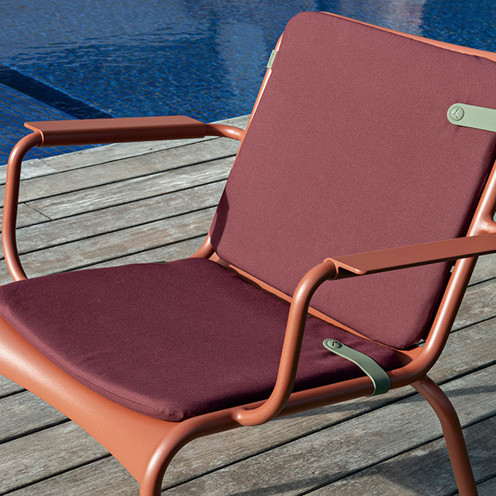 sitzkissen set color mix weinrot fermob 77786