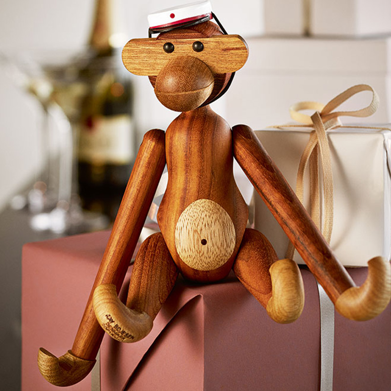 Kay Bojesen Muetze fuer den kleinen Affen Rot geschenk