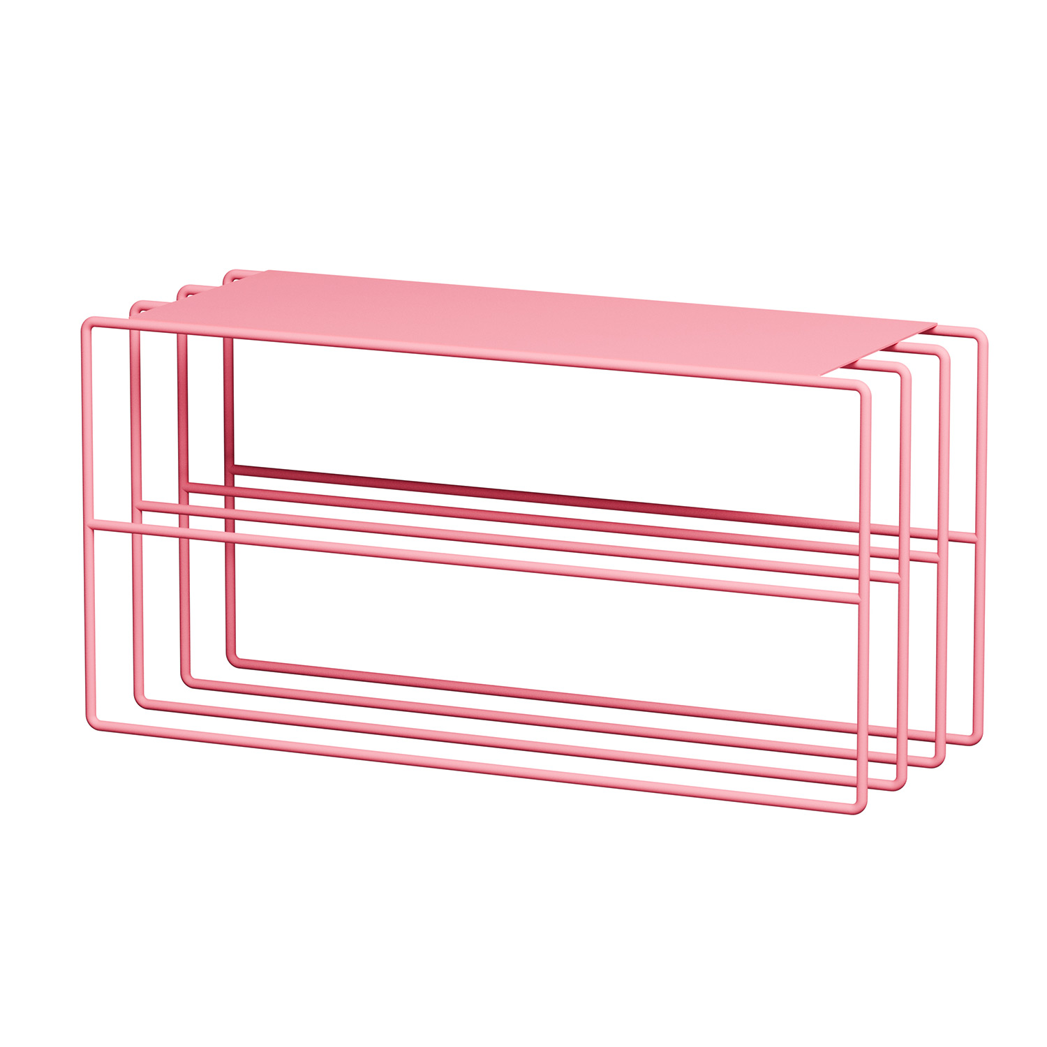 Metallbude - Neva Schuhregal pink lemonade