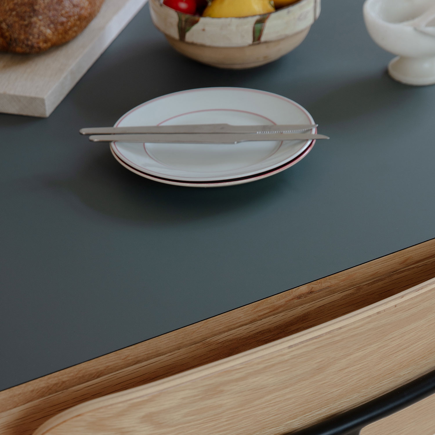 tisch Heart n Soul 120cm eiche moss green detail umage 100911