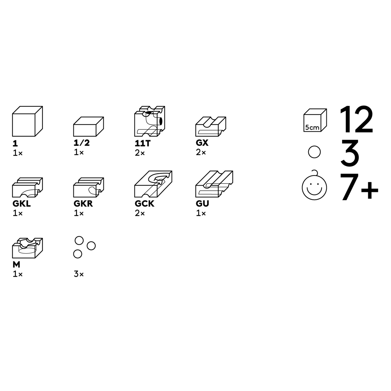 cuburo kugelbahn sub einzelteile 82826