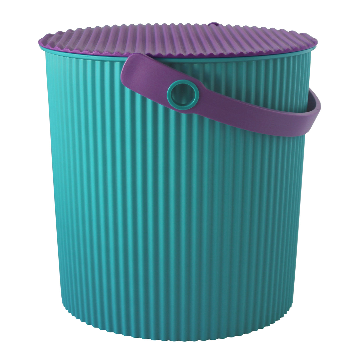 Hachiman - Omnioutil Eimer mit Deckel 10 l türkis/ blau