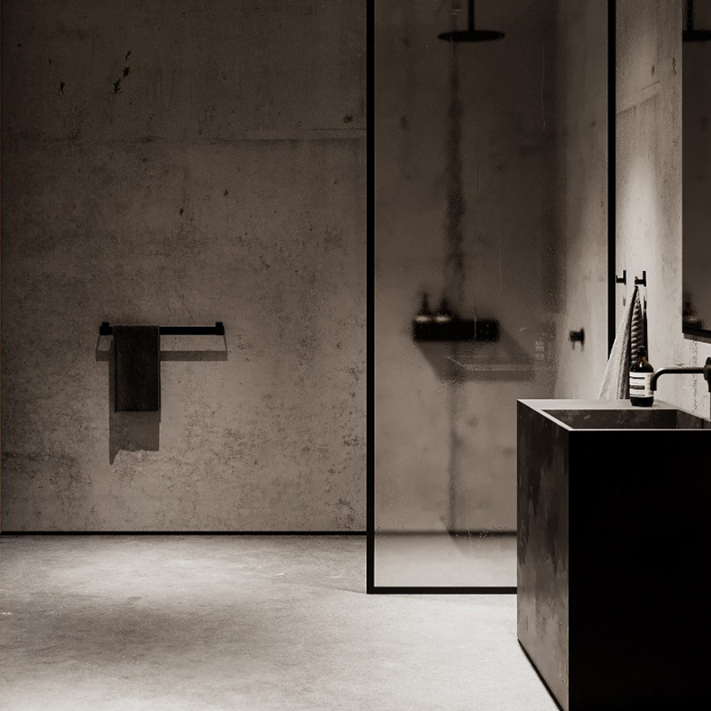 schwarz handtuchhalter nichba 71832